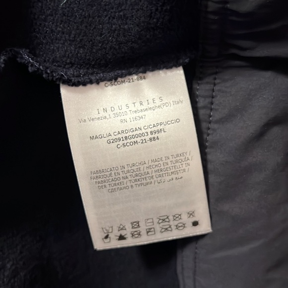 Moncler men’s logo monogram print zip up hoodie jacket NEW - Picture 7 of 11